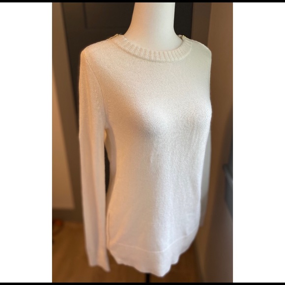 NWT J. Crew White Wool Sweater Women’s Size XS - Picture 2 of 9